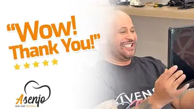 Patient reaction video from Asenjo One Visit Dentistry