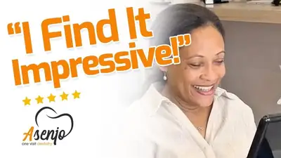 Patient reaction video from Asenjo One Visit Dentistry