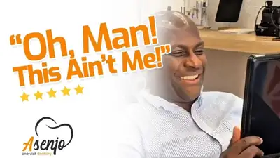 Patient reaction video from Asenjo One Visit Dentistry