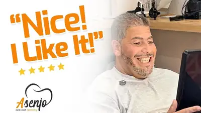 Patient reaction video from Asenjo One Visit Dentistry
