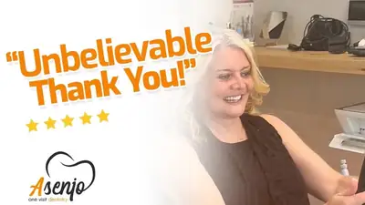 Patient reaction video from Asenjo One Visit Dentistry