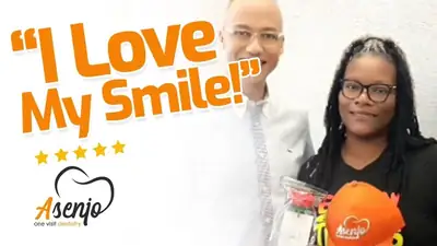 Patient reaction video from Asenjo One Visit Dentistry
