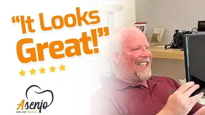 Patient reaction video from Asenjo One Visit Dentistry
