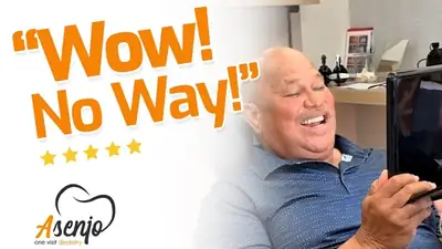 Patient reaction video from Asenjo One Visit Dentistry