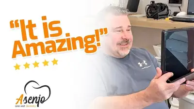 Patient reaction video from Asenjo One Visit Dentistry