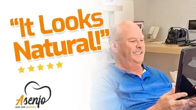 Patient reaction video from Asenjo One Visit Dentistry