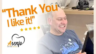 Patient reaction video from Asenjo One Visit Dentistry