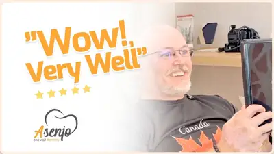 Patient reaction video from Asenjo One Visit Dentistry