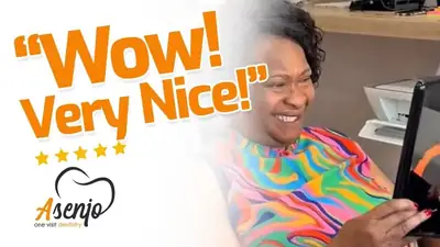 Patient reaction video from Asenjo One Visit Dentistry