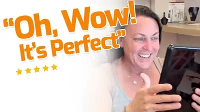 Patient reaction video from Asenjo One Visit Dentistry