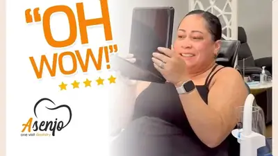 Patient reaction video from Asenjo One Visit Dentistry