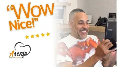 Patient reaction video from Asenjo One Visit Dentistry